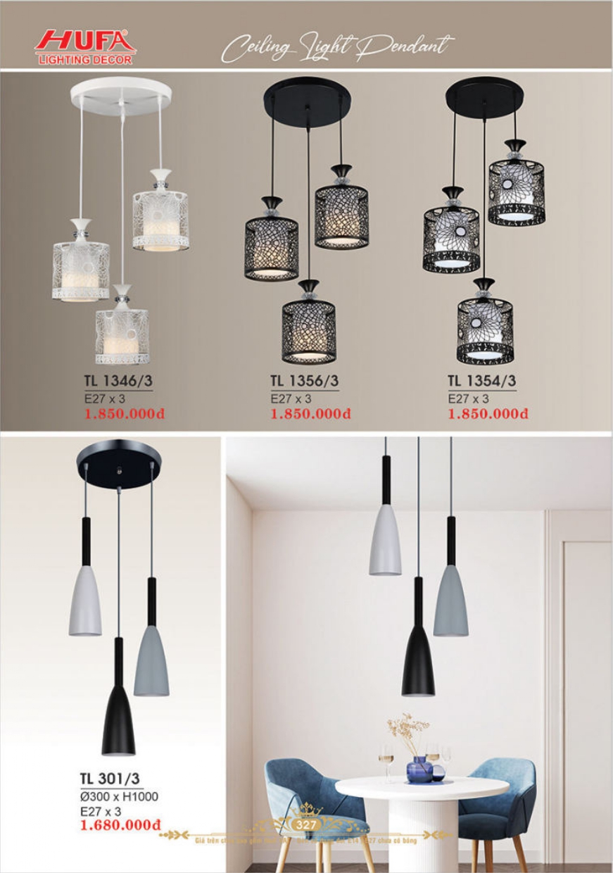 Bảng giá đèn trang trí HUFA